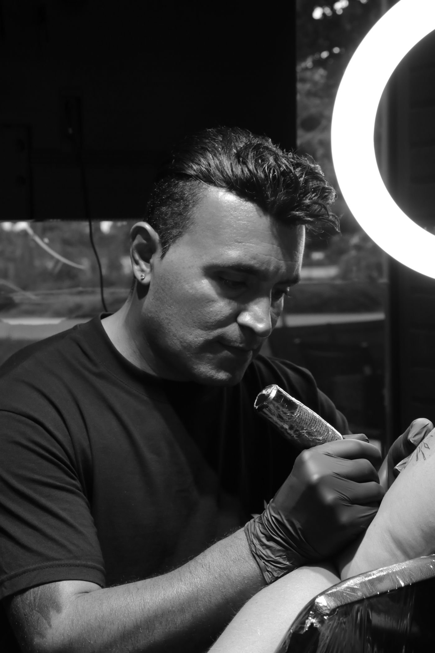 Artist at work