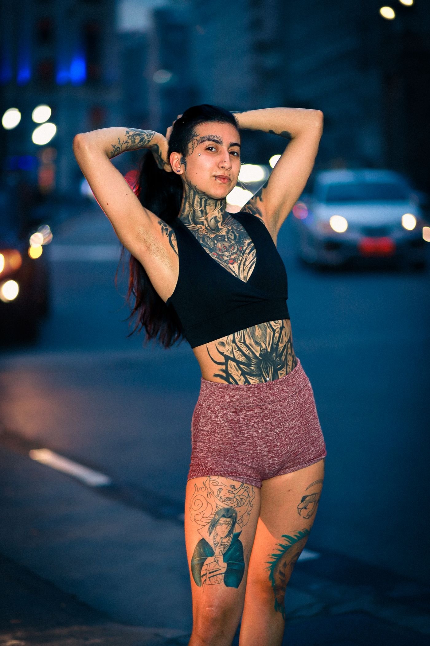 Tattooed client in Punta Cana